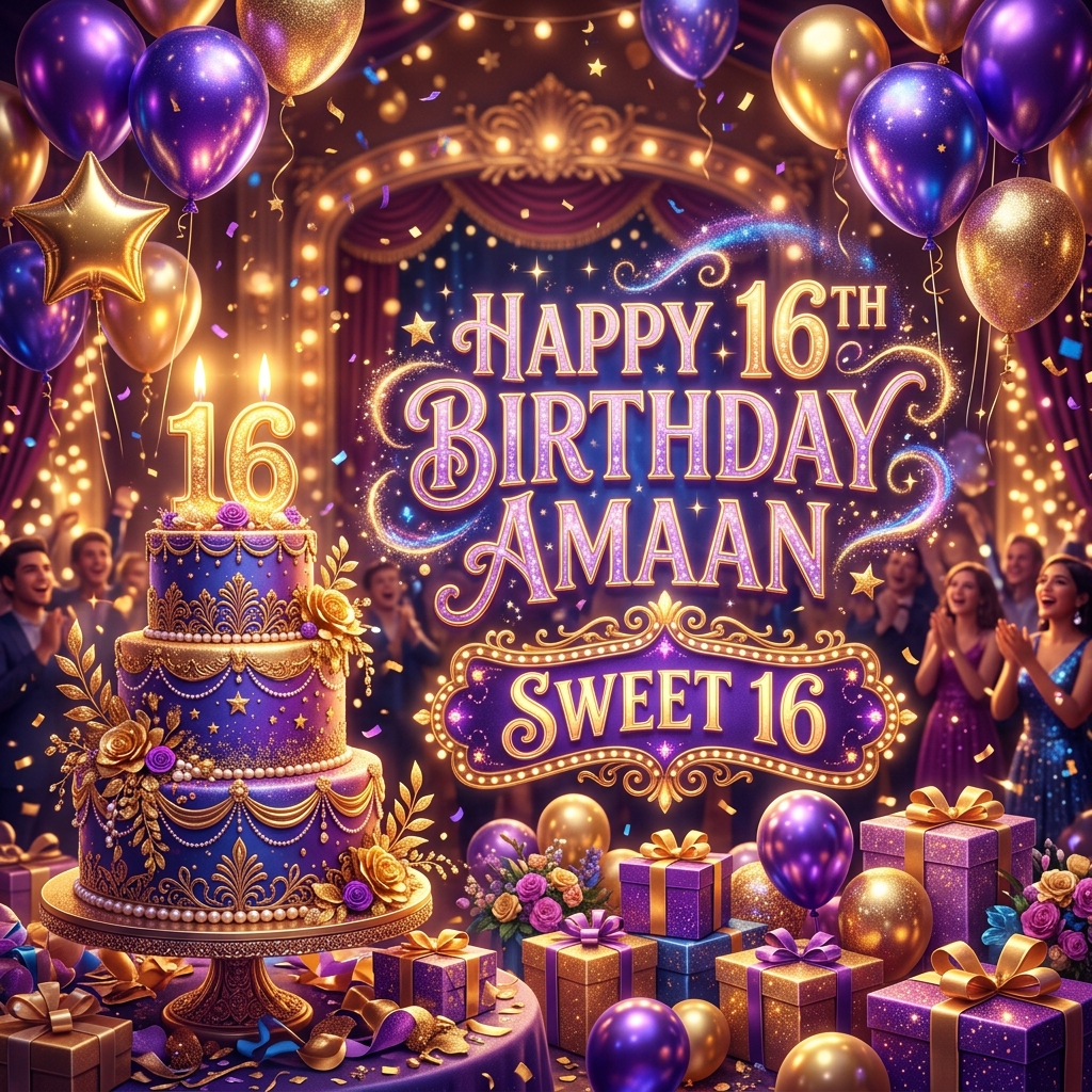 Amaan's Sweet 16th Birthday Celebration